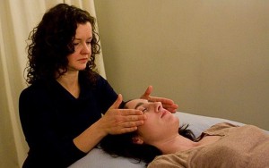 Deborah and Client - Reiki Session