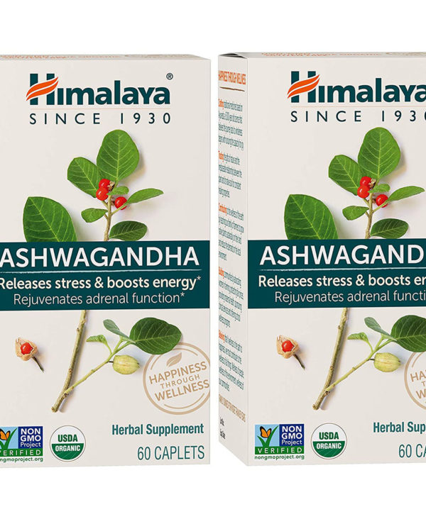Himalaya Organic Ashwagandha 670 mg 60 Caplets
