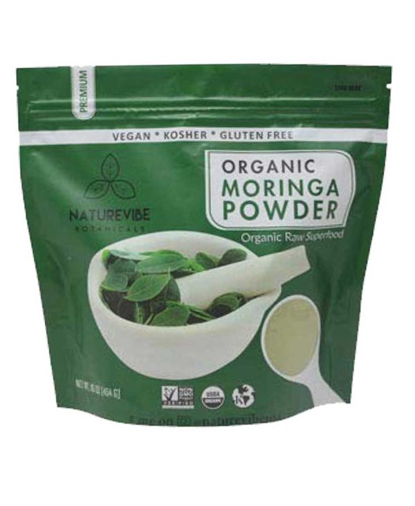 Organic Premium Moringa Powder by Naturevibe Botanicals