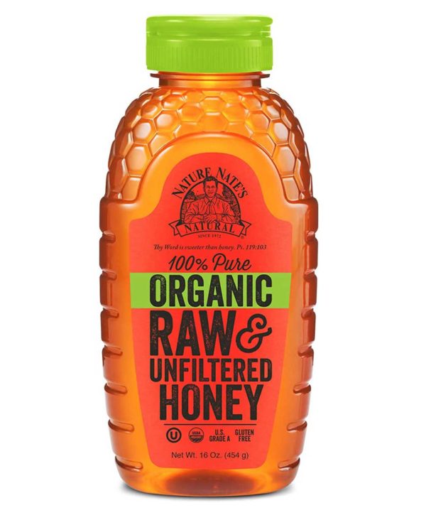 Nature Nate's 100% Pure Raw & Unfiltered Organic Honey