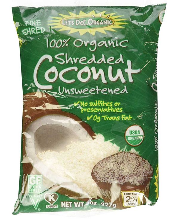Let's Do Organic Shredded, Unsweetened Coconut