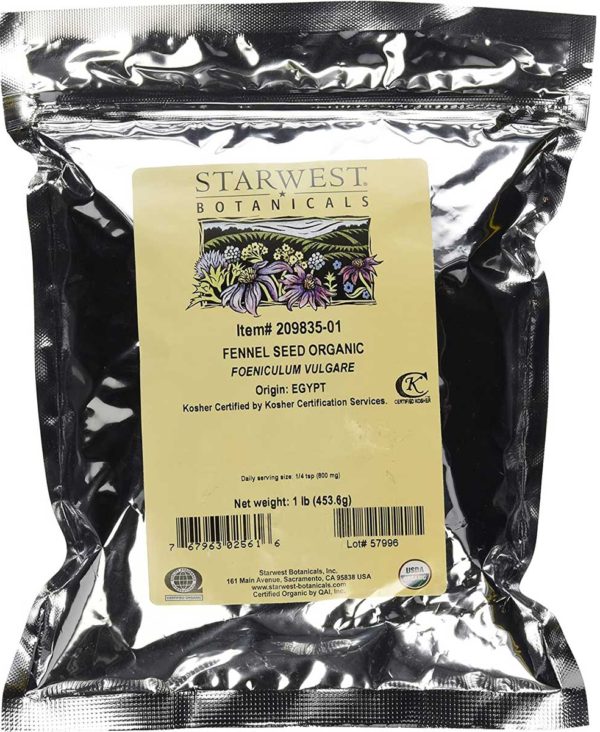 Starwest Botanicals Organic Fennel Seeds