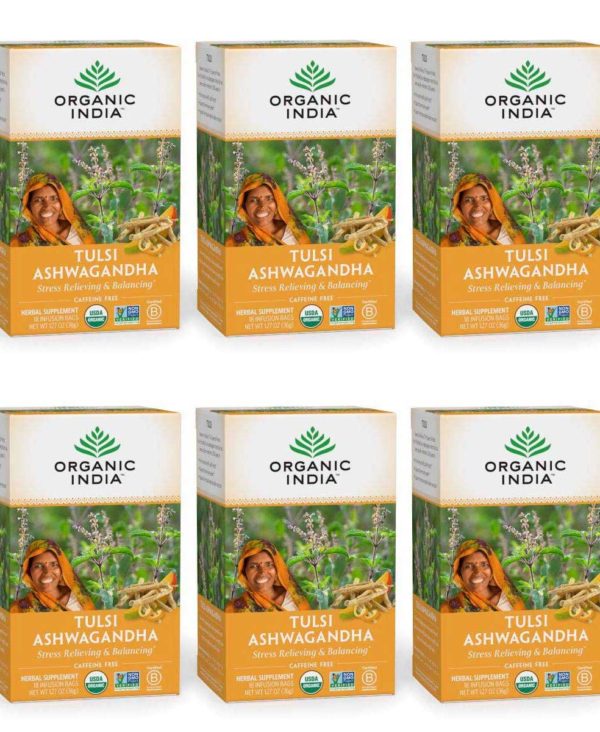Organic India Tulsi Ashwagandha Herbal Tea