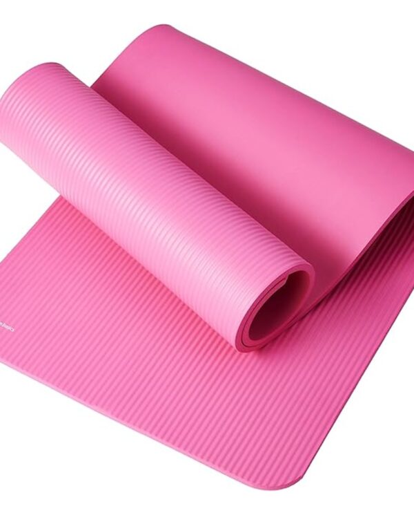 Amazon Basics 1/2 Inch Extra Thick Exercise Yoga Mat with Carrying Strap