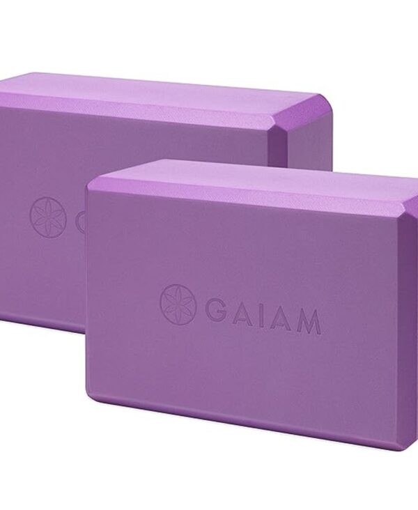 Gaiam Yoga Block - Supportive Latex-Free Eva Foam - Soft Non-Slip Surface with Beveled Edges for Yoga, Pilates, Meditation - Yoga Accessories for Stability, Balance, Deepen Stretches
