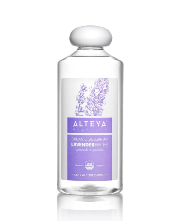 Alteya Organics Lavender Water USDA Certified Organic Facial Toner, 17 Fl Oz/500mL Pure Bulgarian Lavandula Angustifolia Flower Water, Award-Winning Moisturizer BPA-Free Bottle with Reducer