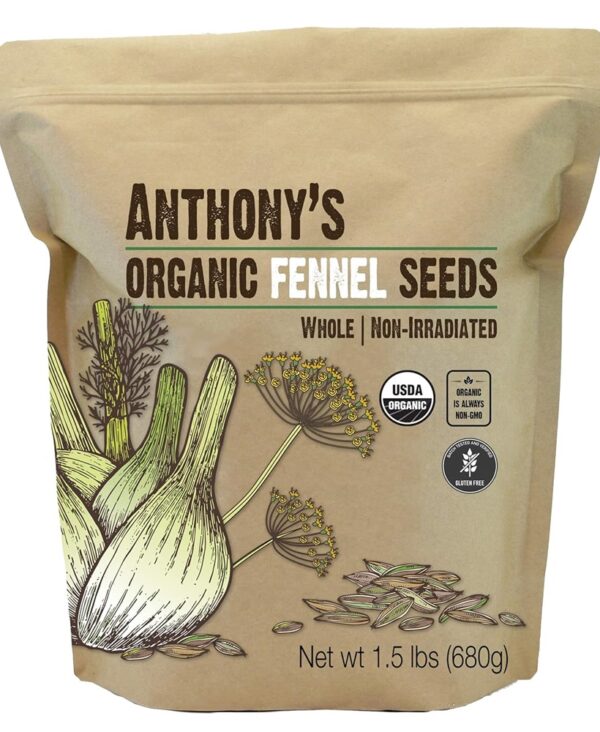 Anthony's Organic Fennel Seeds