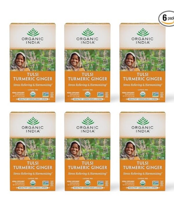Tulsi Turmeric Ginger Herbal Tea